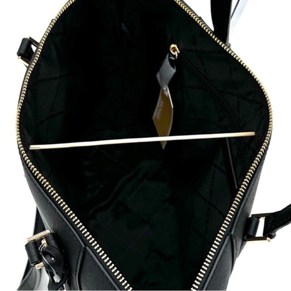 Michael Kors Large Charlotte Tote Bag & Large Continental Wallet Wristlet Black - Picture 9 of 14